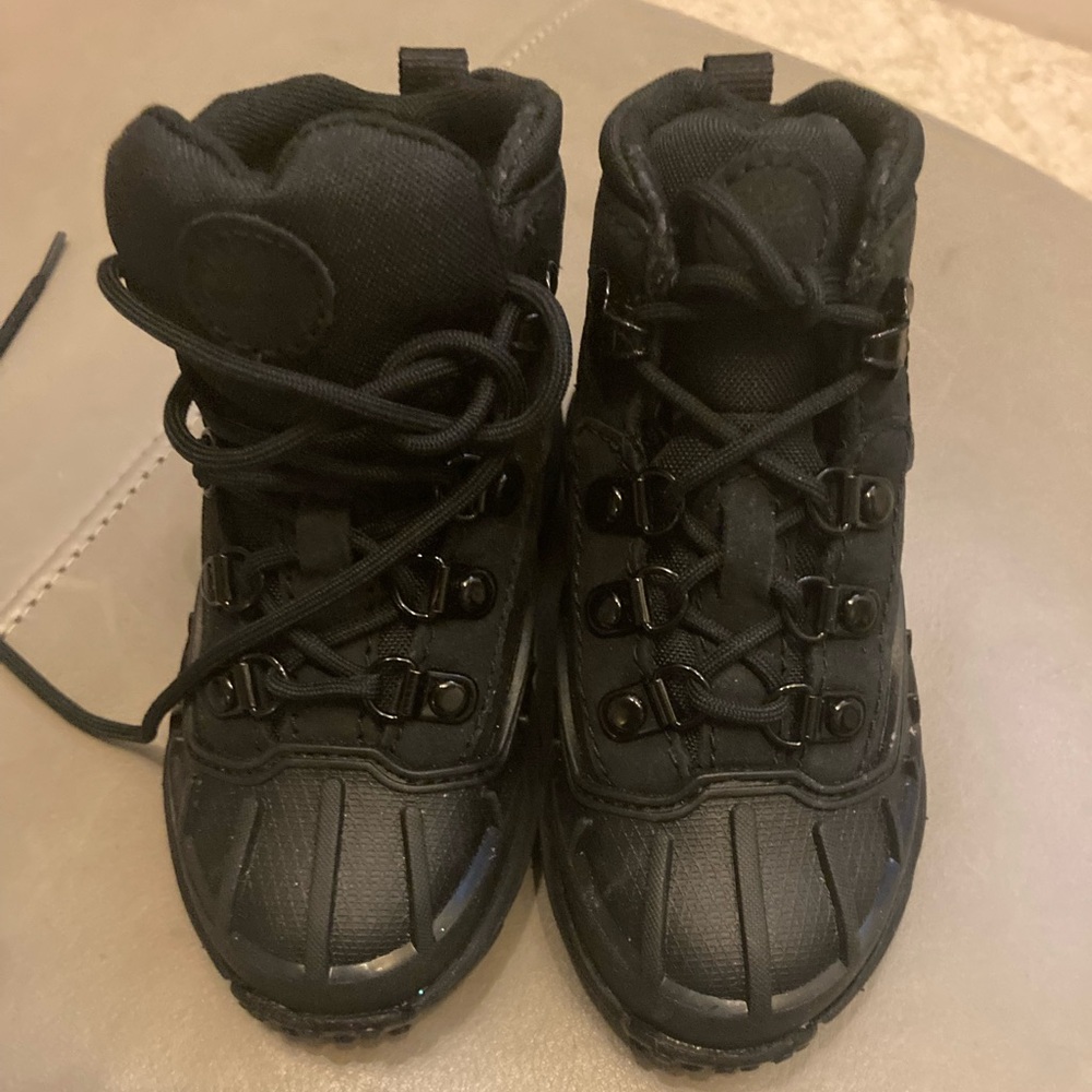 Toddlers Black Timberland  Hiking Boots